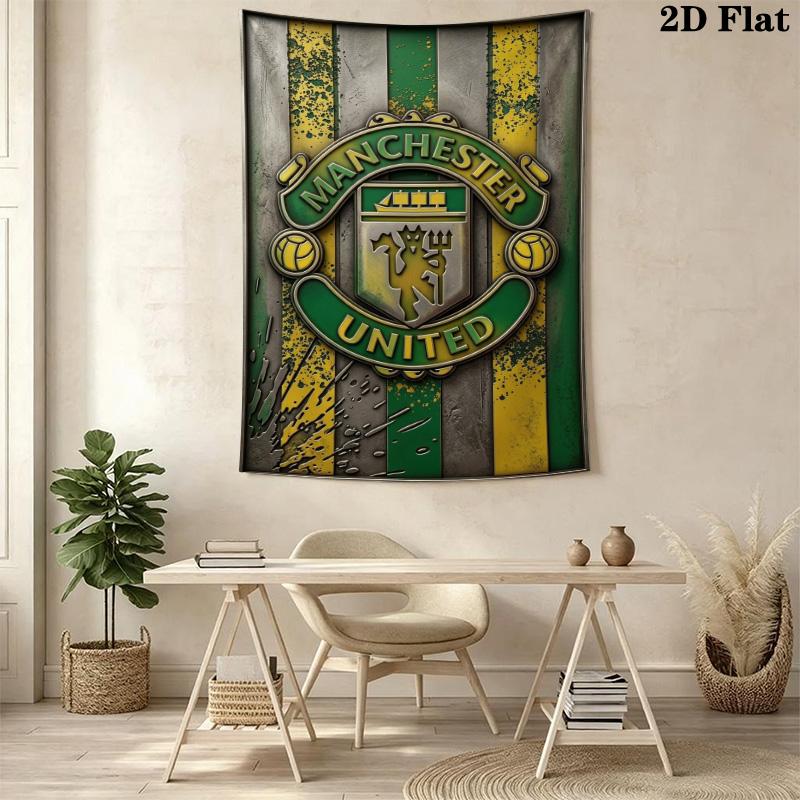Manchester Crest Poster Bedding 1 Duvet Cover 2 Pillowcase Without Core Duvet Cover And Pillowcase Bedding Set Christmas Birthday Gift