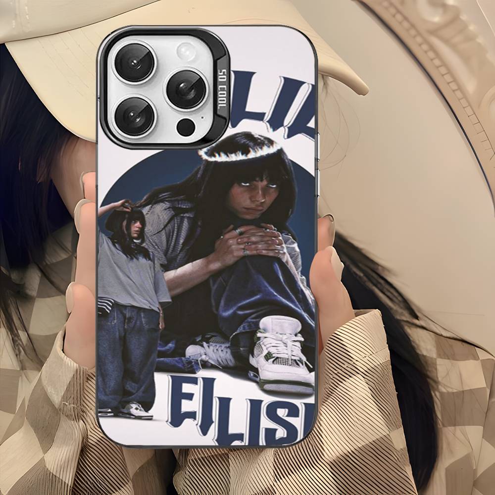 Hot Singer B-Billie EilishS Phone Cases For IPhone 17 16 15 14 13 12 11 Plus Pro Max Colorful Case