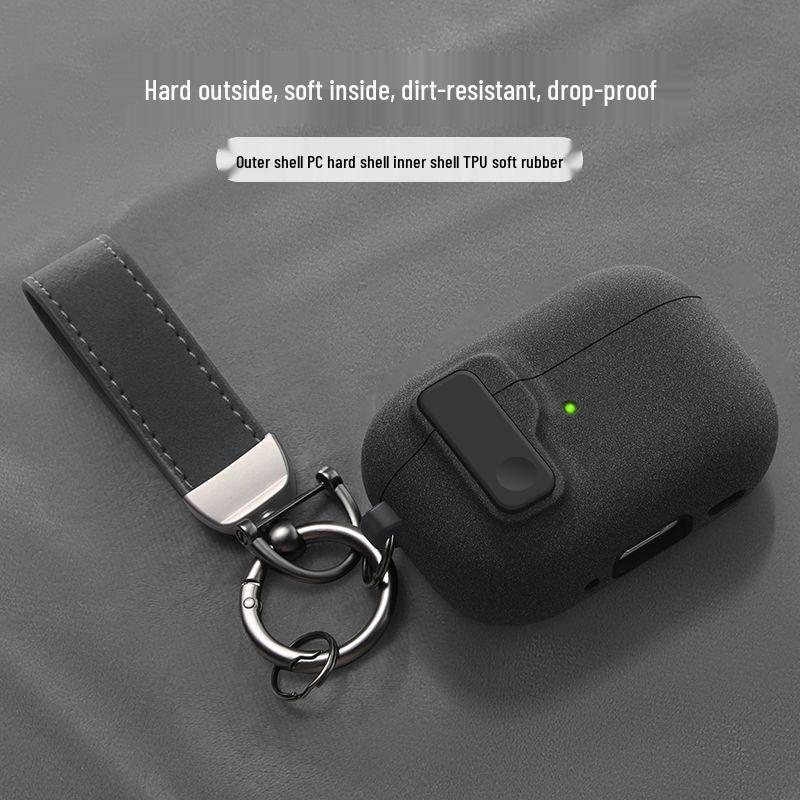 Custodia protettiva per AirPods 4/Pro 2/3 con fibbia