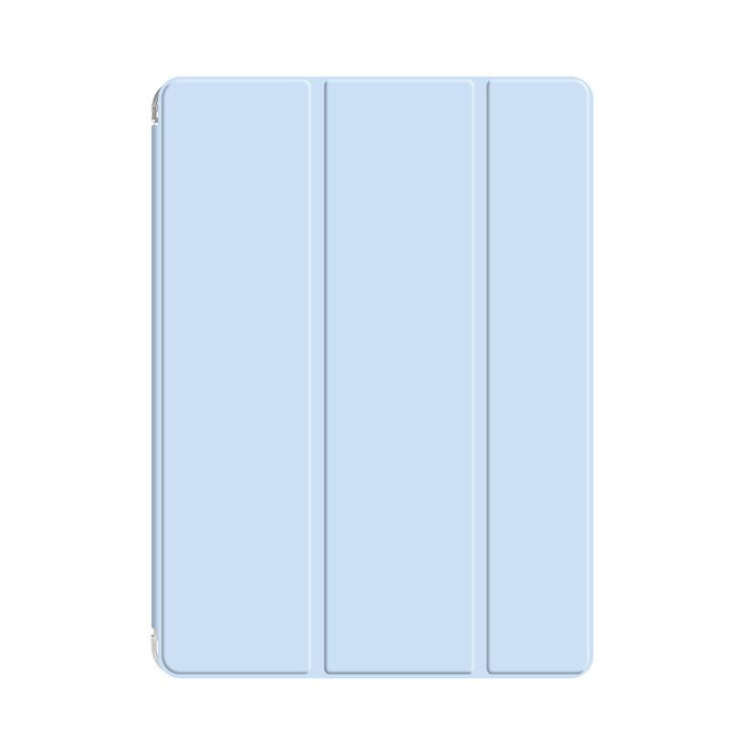 IPad Case 10.2 9.7 Air 4 Pro 10.5 Mini Soft Cover With Pencil Slot Solid Color