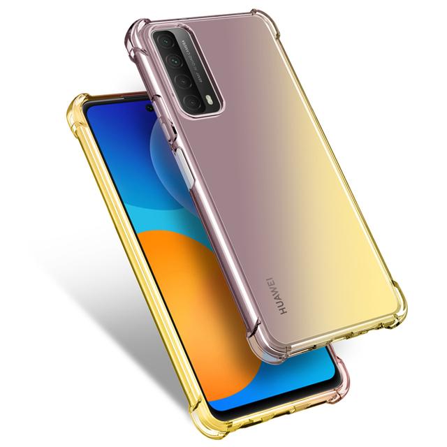 Colorful Soft Tpu Air Bag Case For P Smart 2021 2020 2019 P40 P30 Lite Anti -Knock Cell Phone Cover