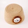 1Pcs Foldable Cartoon Animals Hand Woven Cotton Rope Storage Basket Kids Toys Desktop Organizer Sundries Storage Box 16x9CM