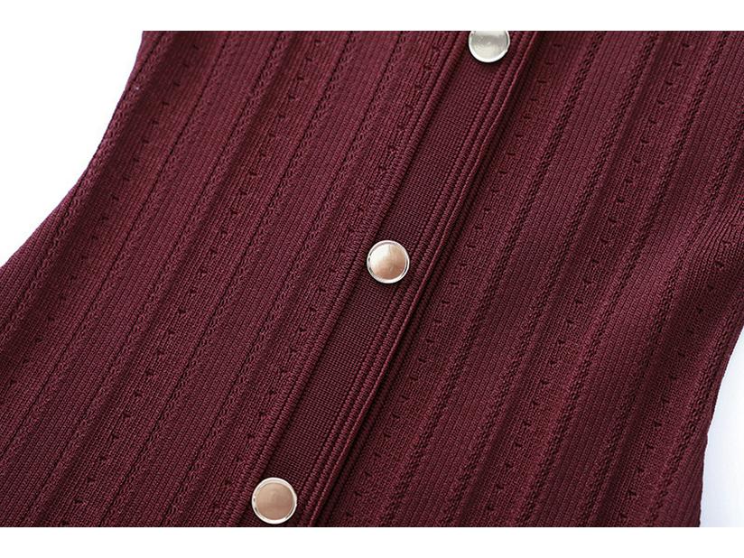 In Stock: S Brand 026 Summer French Women's Short Sleeve Elegant Knit Long Dress