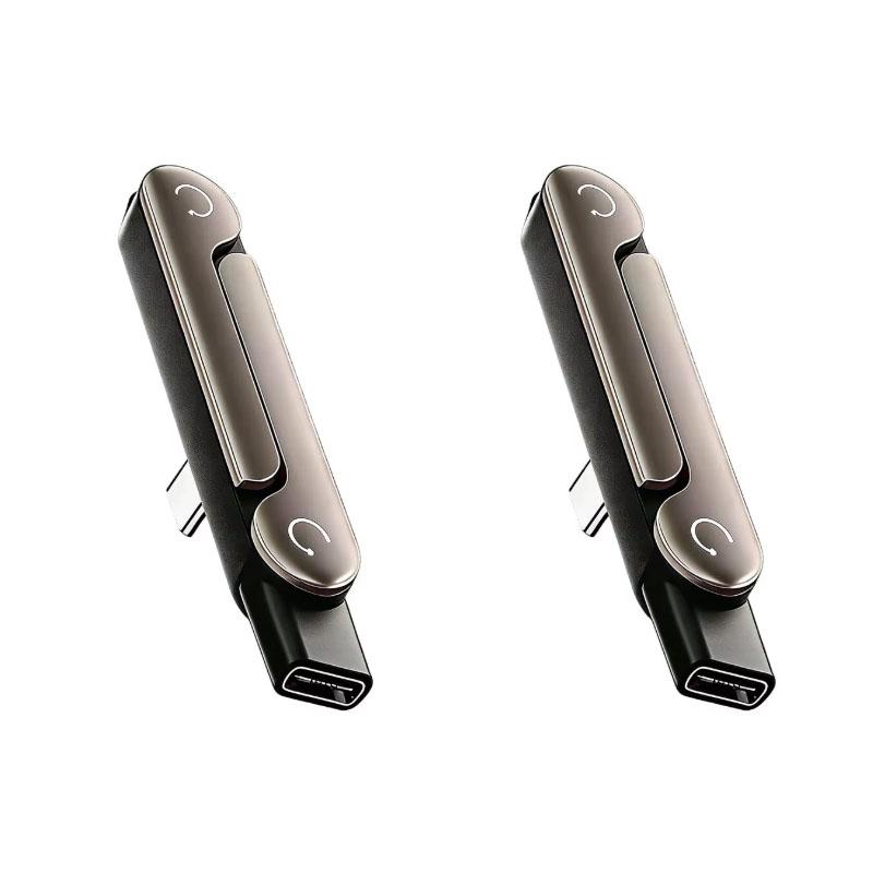 Adattatore Supporto di Ricarica per Telefono Tipo C Ricarica Rapida 240W Convertitore USB-C Maschio a USB-C Femmina OTG con Supporto Pieghevole