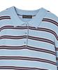 AWESOME STUDIO Multi-Stripe Collar Knit Sky Blue