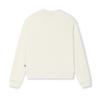 FILA Heritage Panda Embroidery Trendy Fashion Casual Versatile Crewneck Pullover Sweatshirt Women sweatshirt Steam-White F51W538201FIV