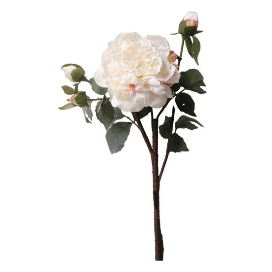 Artificial Flowers Bendable Stems Adjustable Luxury Peony Bouquet Realistic Silk Petals Home Decor for Living Room Dining Table Centerpiece