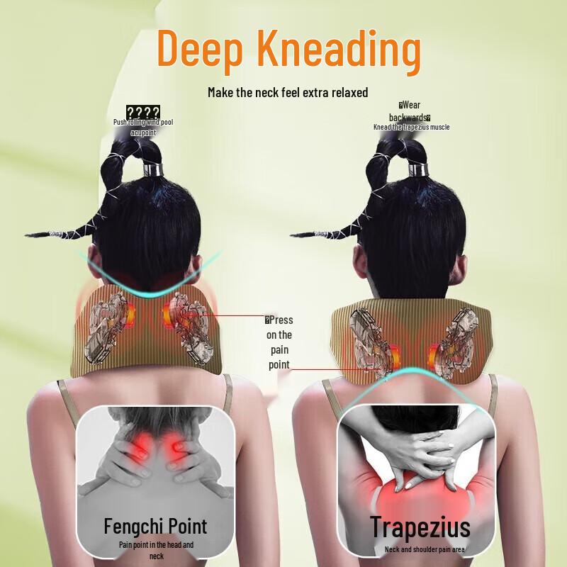 Hezheng Portable U-shaped Neck Massager Pillow