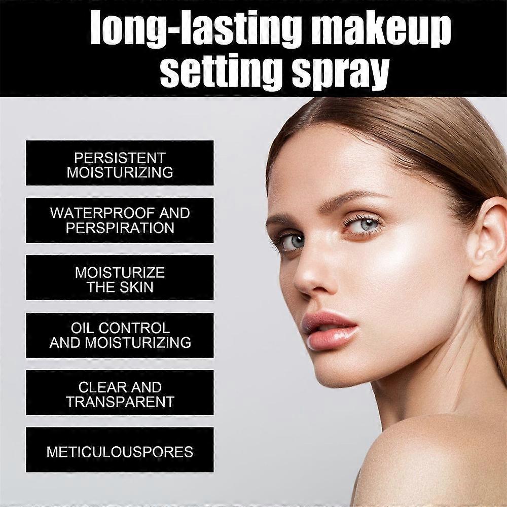 2pcs 100ml Makeup Setting Spray Moisturizing Lotion Hydrate Oil Control Long-lasting Natural Matte Refreshing Quick Fixer Cosmetics