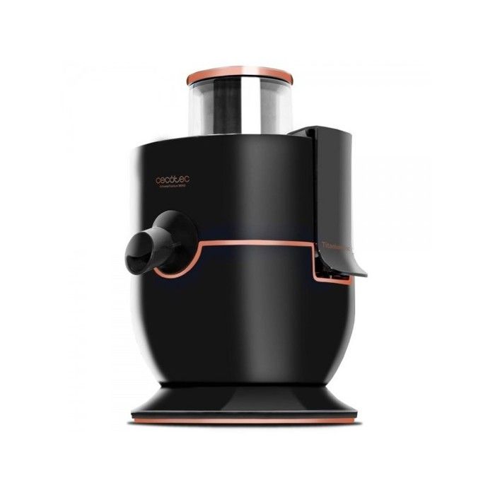 Cecotec, Centrifugeuse orbitale pour extraire le jus des fruits et des légumes, StrongTitanium, Rpm 19000, 650 W de Puissance, Disqu