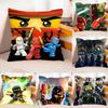 Kreslený vzor Ninjago Povlak na polštář Potiskovaný povlak na polštář Pro obývací pokoj Potah na polštář na pohovku & Dekorace ložnice