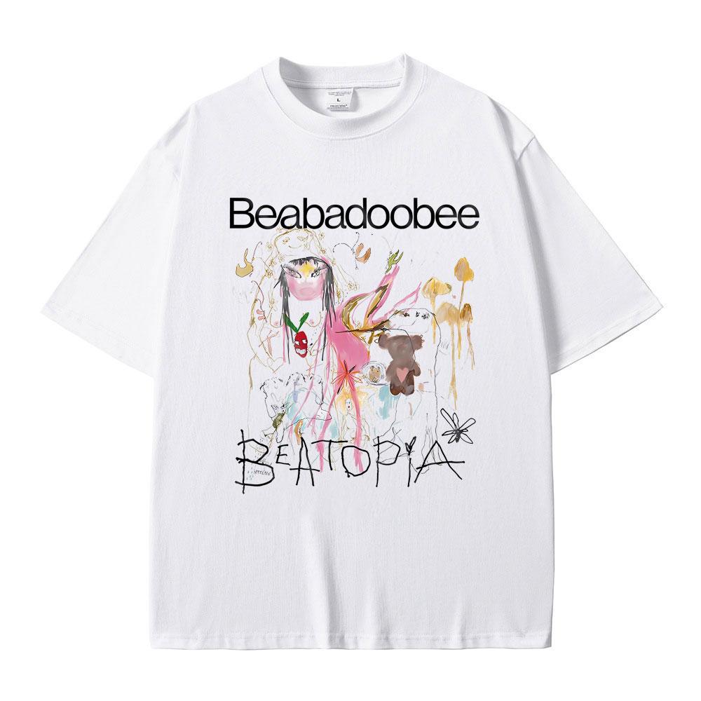 Beabadoobee Beatopia Albumtrykk T-skjorte Herre Dame Mote Oversized Streetwear Mann Sommer Casual Ren Bomull Kortermet