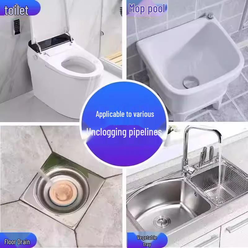Powerful One-Shot Toilet Unclogger - Fast & Effective Sewer Suction Tool