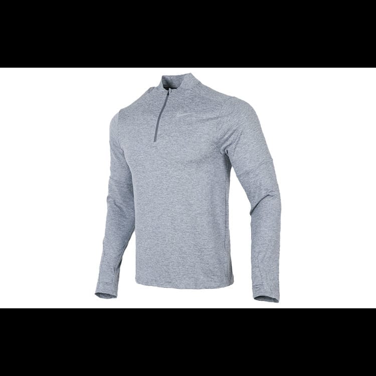 Nike T Shirts Men's Light Gray Stand Collar Moderate Straight Fit DD4757-084