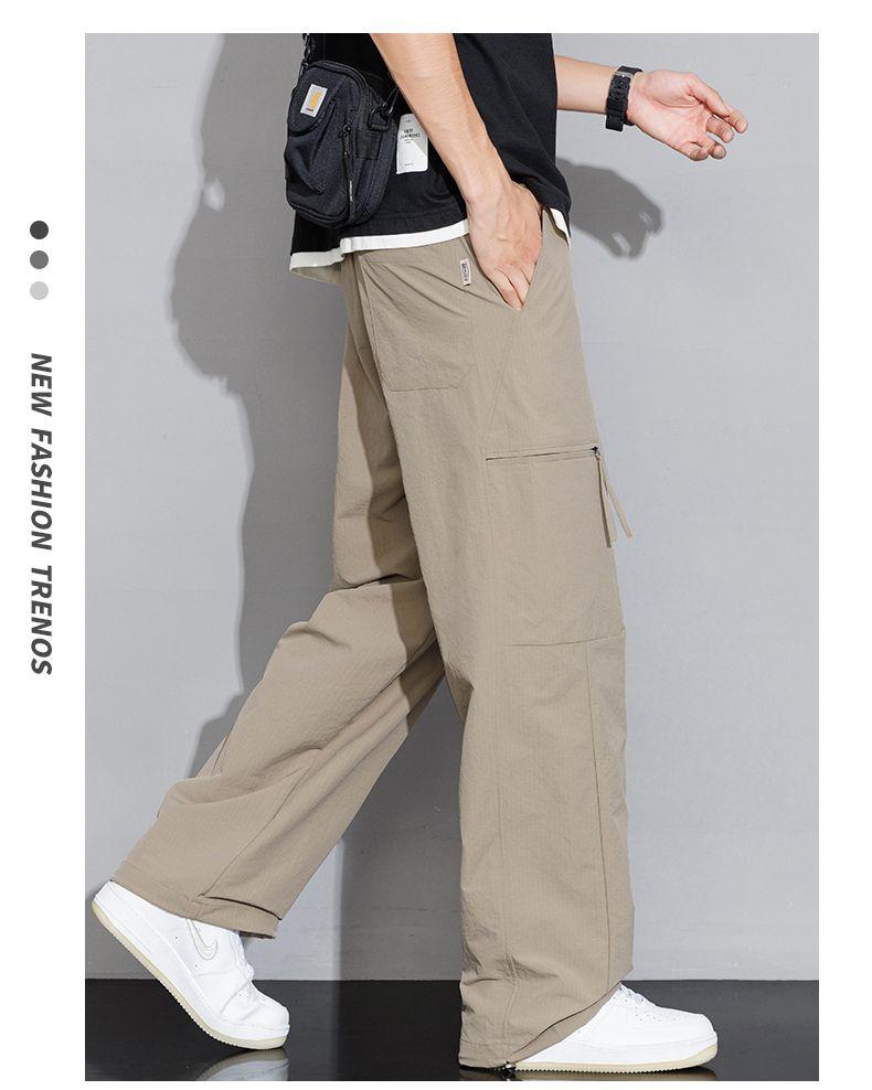 Gedijie Men's Loose Straight Work Pants