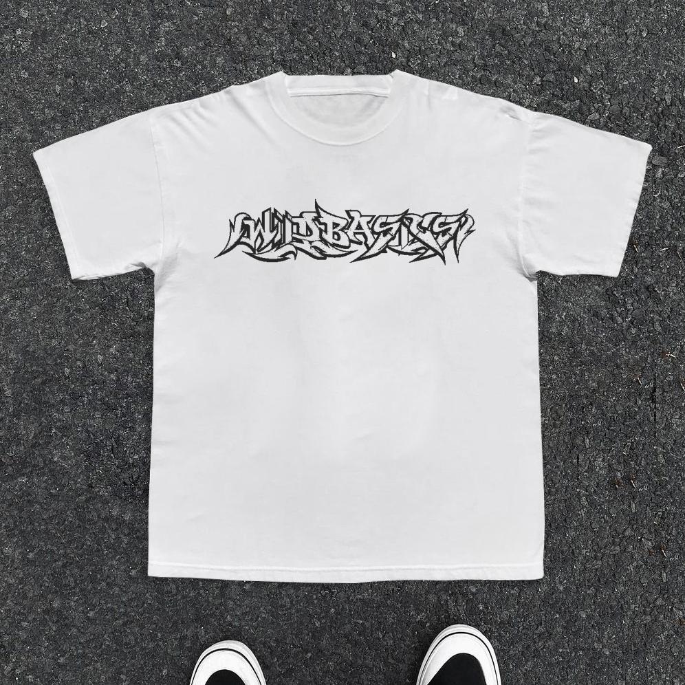 Summer Latest American Trend Y2K Top T-shirt Letter Printing Large Size Round Neck Short-sleeved Men's and Women's Top T-shirt