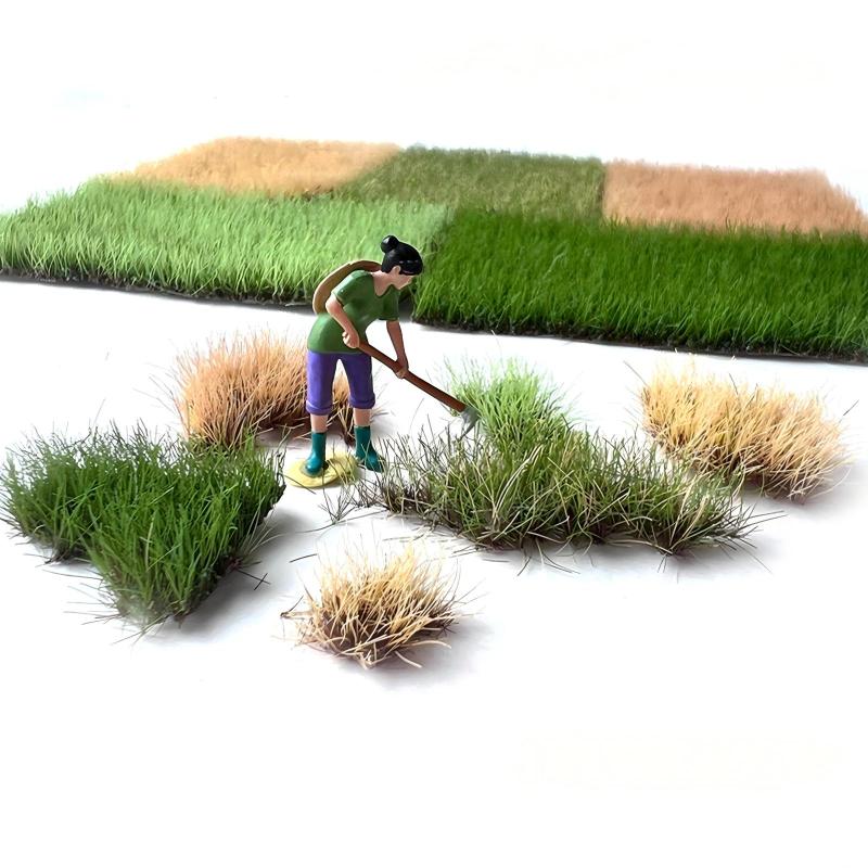 12mm Miniature Grass Clusters Hand-Tearable Model Grass For Diorama Sand Table Model Building Scene Layout DIY Craft Supplies