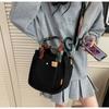 Canvas Bag Tote Bag Women's New Fashion Simple Large Capacity Shoulder Bag Student Bag Messenger Bag