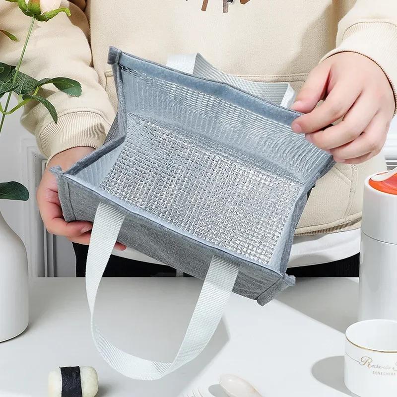 Sac isotherme multifonction Oxford de grande capacité, étanche, portable, fermeture éclair, sacs à déjeuner thermiques pour pique-nique en plein air, stockage des aliments