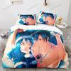 3D Print Fairy Tail Anime Natsu Bedding Set Duvet Cover Bed Set Quilt Cover Pillowcase Comforter King Queen Size Boys Adult741