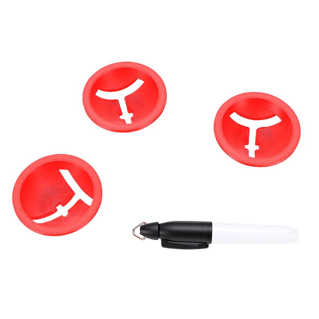 Club Ball Line Marker Tool Club Ball Alignment Marking Tool 3D T Shape Design for Improved Putting Accuracy