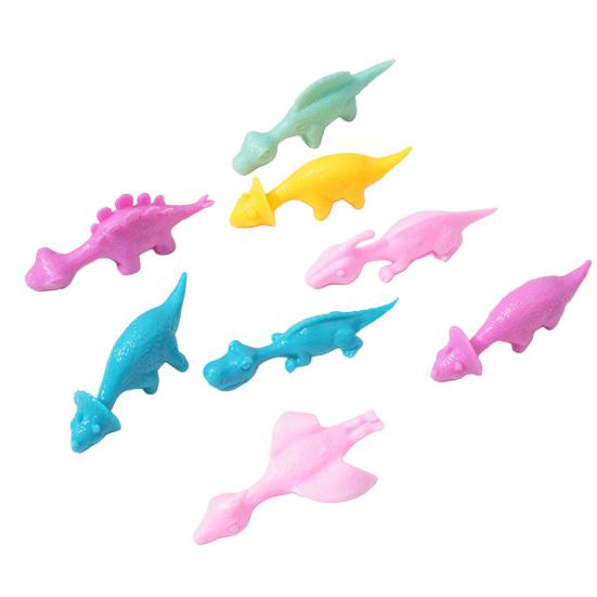 5Pcs Sling Shot Dinosaur Finger Toy Sticky Dino Launching Toy Anxiety Stress Relief Stretchy Flying Dinosaur Toy Tricky Props Party Favors