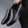 Fashion Slip On Male Casual Business Shoes New Stylish Mens High Quality Moccasins Men's Genuine Leather Loafers Classic Walking Flats