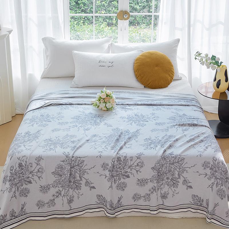 

WTEMPO Летнее охлаждающее одеяло Бамбуковое волокно Четырехслойное марлевое одеяло Летнее одеяло для кондиционера 200x230cm