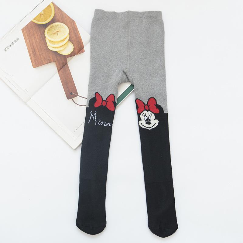 

Детские мультяшные лоскутные леггинсы на флисовой подкладке - Черные и серые S (90-105cm)