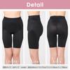 Teijin Girdle Shorts for 3L [fun.] Women, Hip-Lifting Shorts, Shapewear, Black,