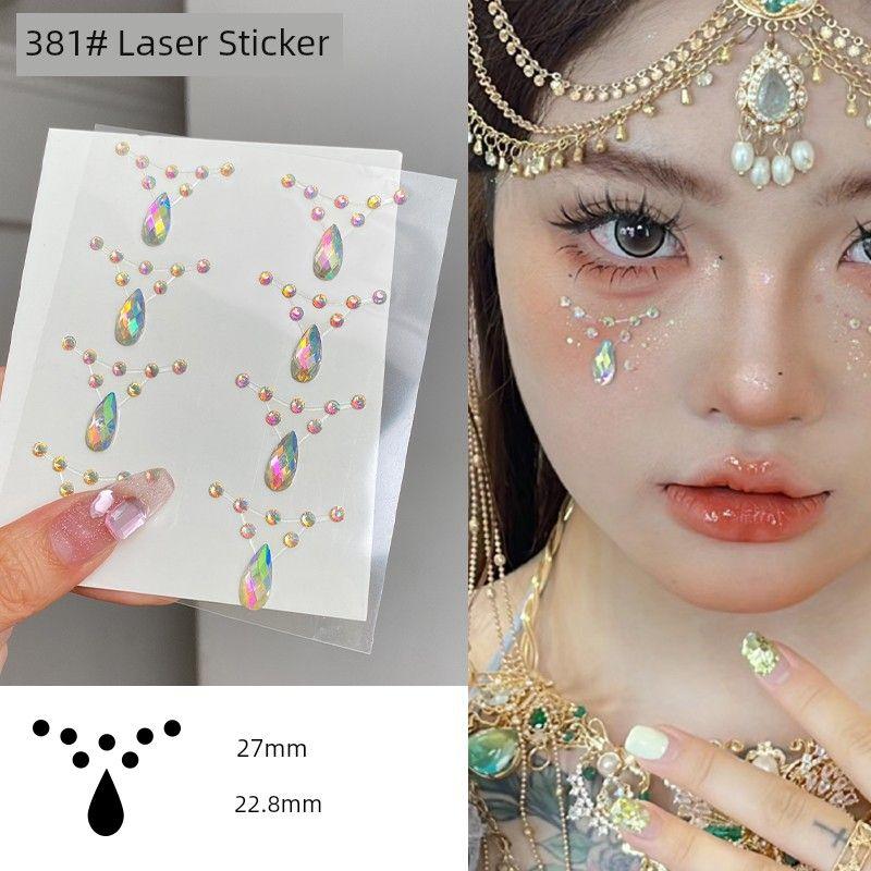 Concert Face Stickers, Face Decorations, Butterfly Stickers, Facial Embellishments, Fan Makeup, 3D Face Stickers, Rhinestone Makeup Decorations