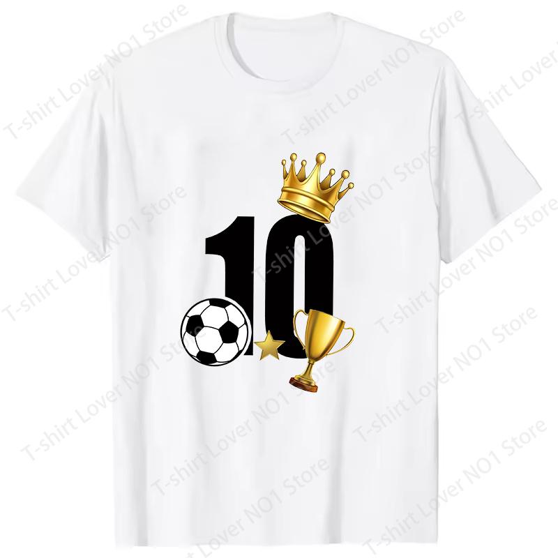 Hot 2026 Football 10 Graphic T Shirt Womens Unisexs Fashion Tshirts Short Sleeve Shirts Summer Cool Tshirts Plus Size Tops