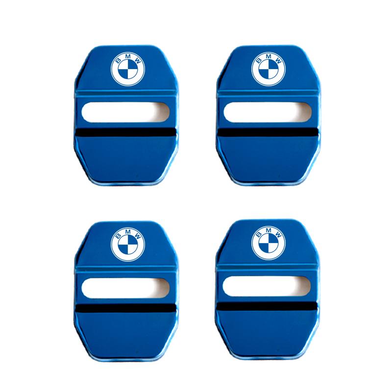 4pcs Slim Design Car Door Lock Cover Emblem Stainless Steel Protective Case Compact Exterior Decoration Auto Accessories For BMW npmk56