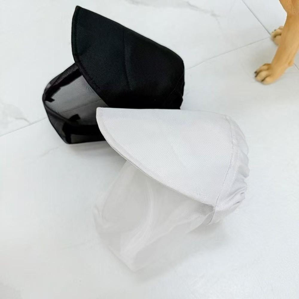 Maschera Protettiva Traspirante in Rete per Cani Velo Protettivo Copricapo in Poliestere per Animali Protettore per le Orecchie Parastinchi per Cani Prevenzione Punture di Zanzare