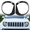 Front Light Headlight Lamp  Eyes Trim Cover For 2016-2018 Jeep Renegade TCZ