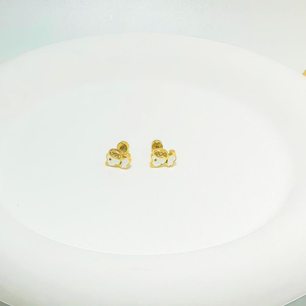 Screw Buckle Titanium Steel Earrings, 2005 Model, Niche Fashion Cartilage Studs