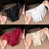Chiloți tanga de vară subțiri pentru femei, stil nou, pură dorință, sexy, din dantelă, respirabili, mătase de gheață, talie joasă