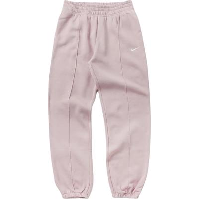 SS25 Essential Fleece Pantaloni Casual Confortabili Versatili cu Manșete Femei partea de jos Alb Șampanie BV4089-645