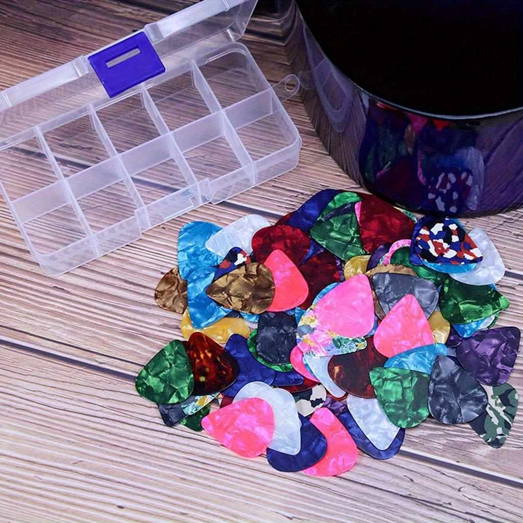 30Pcs Boxed 0.46mm Guitar Picks, Random Cartoon Pattern ABS SLL Picks, for Guitar, Ukulele, Bass, ZSY