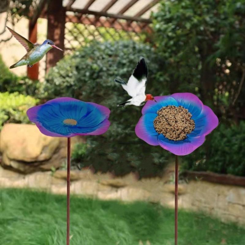 Outdoor Bird Bath Feeder Stand Adds Aesthetic to Gardens Courtyards Lawns