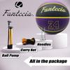 Fantecia Size 7 Basketball with Pump Premium Street Rubber Ball for Training and Game Men and Women - Indoor/Outdoor Play,