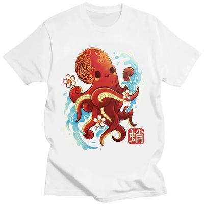 Giant Octopus Monster T Shirt Funny Graphic T-shirts Women Men Clothing Tees Tops Ropa De Mujer Camisetas Casual Short Clothes