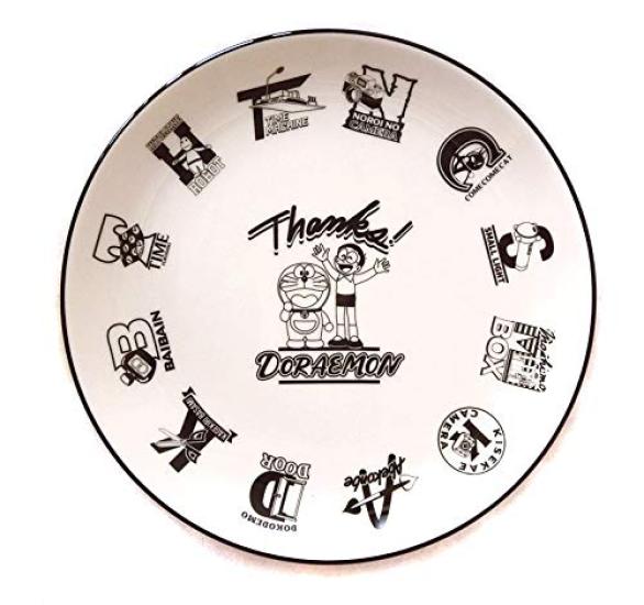 

Doraemon x 3COINS 2019 Collaboration Ceramic Plate, Off-White (Thanks!)