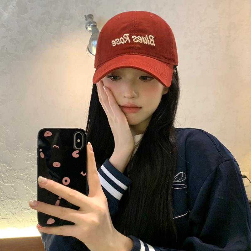 Spring and Summer Women's Versatile Trendy Baseball Cap Men's Outdoor Sunscreen Visor Hat Letter Embroidery Soft Top Cap