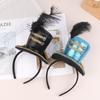 Mini Zylinder Federkappe Stirnband Zirkusdirektor Haarreif Cosplay Kostüm Haarreifen Kinder Erwachsene Haaraccessoires