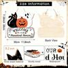 Wooden Halloween Pumpkin Hanging Sign Door Wall Decor Party Home Garden Decoration