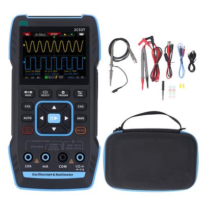 3 In 1 Oscilloscope Multimeter DDS Signal Generator 50MHz Bandwidth 250MS S Sampling Rate 19999 Counts 10X Probe 2C53T
