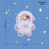 Adhesive Cartoon Bear Head Embroidery Patch - No-Sew, DIY Decorative Sticker for Clothing
