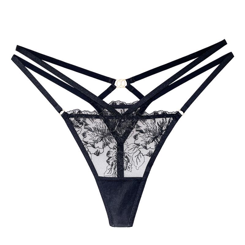 

Кружевной вышитый сексуальный комплект ночной сорочки: Прозрачная тюлевая майка с разрезом Small