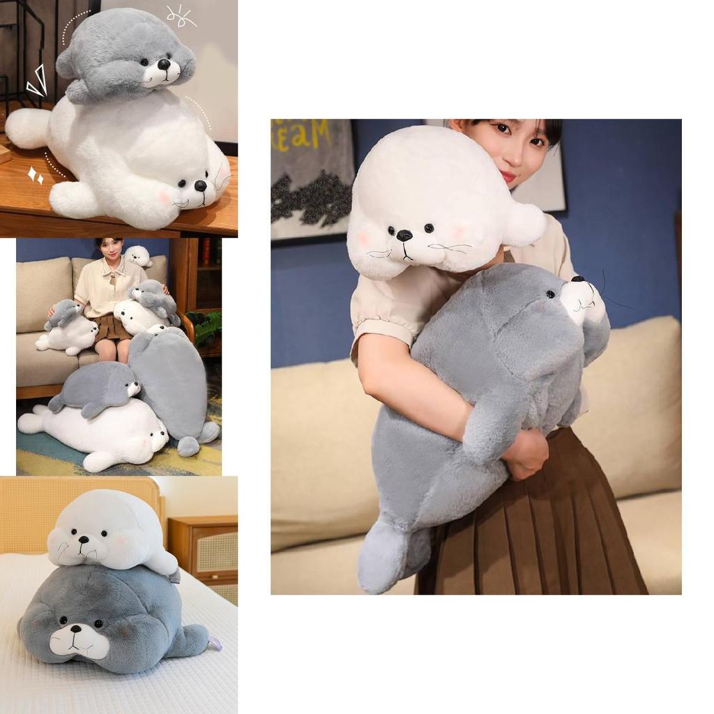 Adorable Soft Seal Plush Toy Pillow For Cozy Sleep Decor In Ocean Theme Design